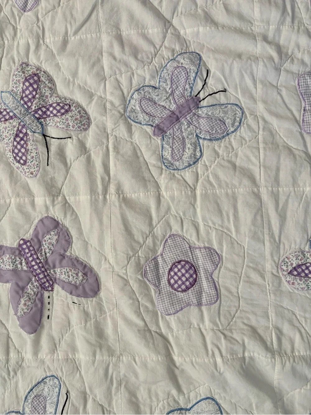 Homemade butterfly quilt